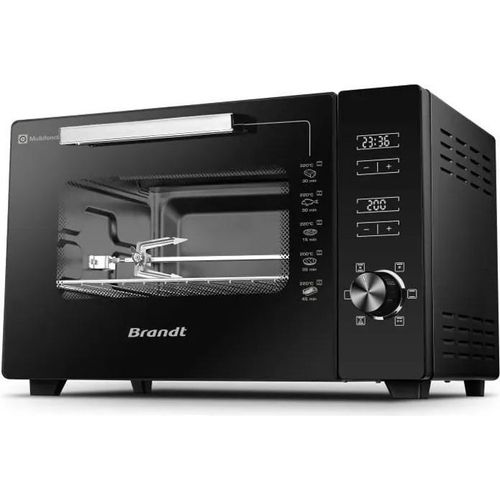 BRANDT - FC406MHB - Mini-Backofen 40L - Abmessungen der Schale: 29*38 cm - Temperatureinstellung de: 40? bis 220?
