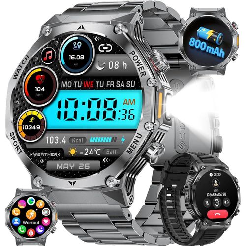 Smartwatch für Herren mit Telefonfunktion, 1,75