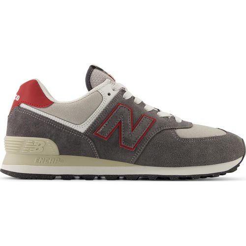 New Balance 574 Wildleder Trainer, Grau 42 EU