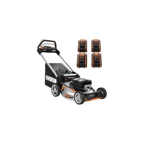 Akku-Rasenmäher WORX NITRO WG761E - 80V / 4Ah - 51 cm Schnittbreite, mit Radantrieb