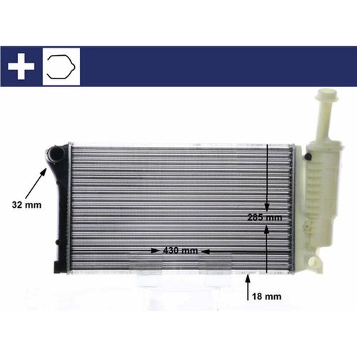 Kühler Motorkühlung 110mm MAHLE für FIAT PANDA / PANDA CLASSIC