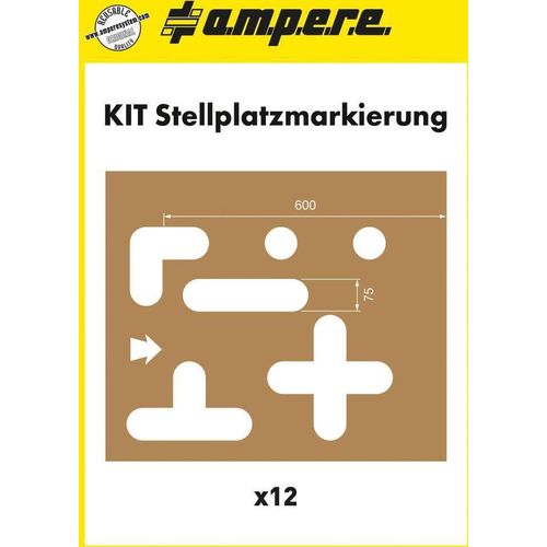 Schablonenset Schablonen Stellplatzm.