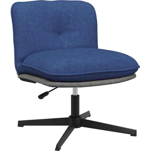 Bürostuhl Drehbar Blau Stoff