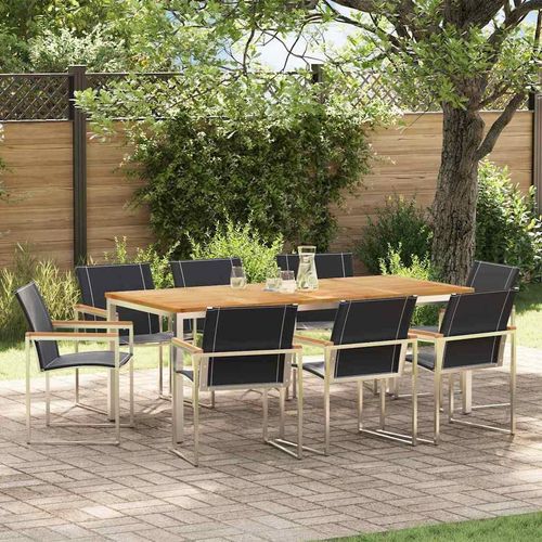 Garten Essgruppe 9 pcs Massivholz Akazie