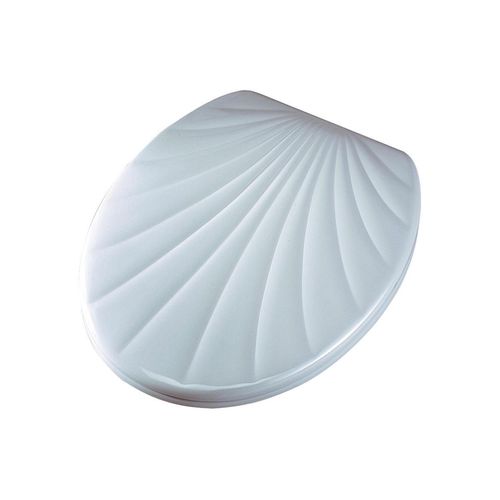 WC-Sitz ADOB "Muschel", grau, B:37cm L:44cm, Duroplast, WC-Sitze