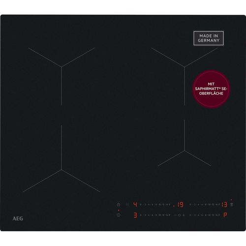 AEG Induktions-Kochfeld "TO641A0AIT", schwarz, B:58cm H:4,4cm T:51cm, Kochfelder, SaphirMatt SE-3x kratzresistentere Oberfläche, Booster,Made in Germany