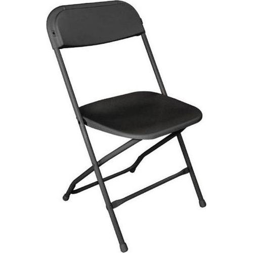 Bolero leichtgewichtige Klappstühle schwarz (10 Stück)