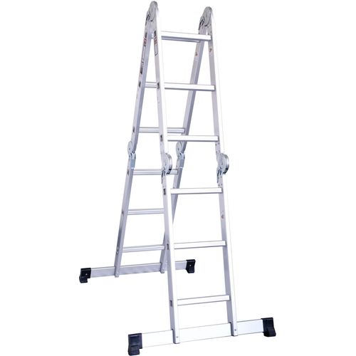 Vielzweckleiter Mehrzweckleiter 4x3 Sprossen Tragfähigkeit 150 Kg 11 Stufen