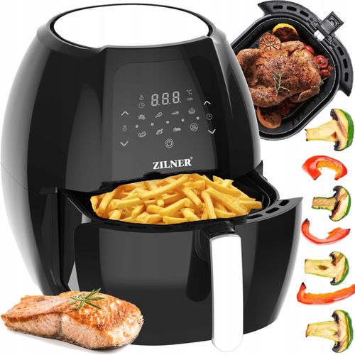 Luftfriteuse Zilner Fettfreie Friteuse 7.7L 1800W Lcd - 7 Programme