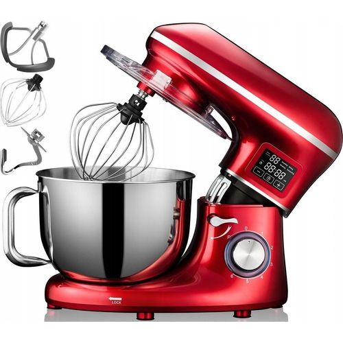 Planetenmixer Kerch Mychef Beheizte Schüssel Rot 3000W Zubehör