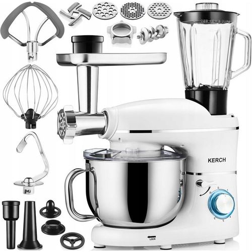 Planeten-Küchenmaschine Mit Schüssel Kerch Rotary Weiss 6.2L 4000W