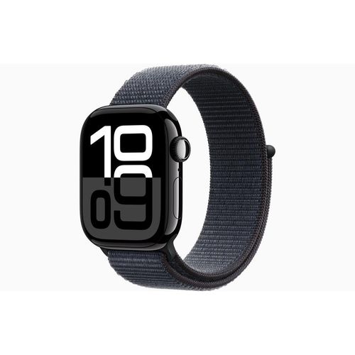 Apple Watch Series 10 (2024) GPS + Cellular 46 mm - Aluminium Diamantschwarz - Trail loop Schwarz