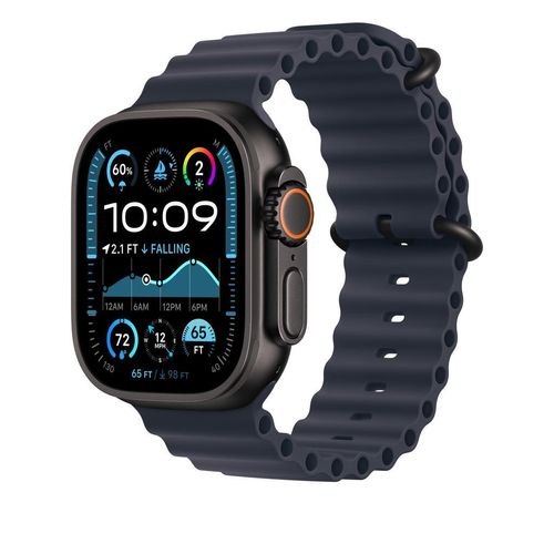 Apple Watch Ultra 2 (2023) GPS + Cellular 49 mm - Titan Schwarz - Ocean Armband Blau