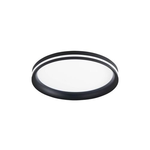 LED-Deckenlampe Isy, schwarz, Ø 35 cm, Metall, CCT, dimmbar