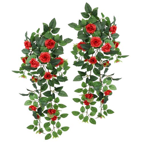 I.GE.A. Kunstblume »Künstlicher Rosenhänger«, Rosenranke Rosenbogen Rosen Blume Rosengirlande Deko Busch