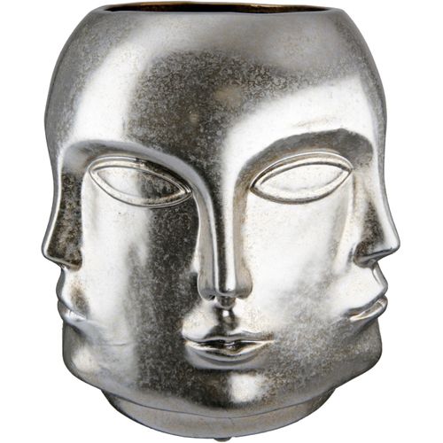Casablanca by Gilde Tischvase »Crado - Gesicht, Höhe ca. 23 cm«, (1 St.), dekorative Vase aus Keramik, Blumenvase