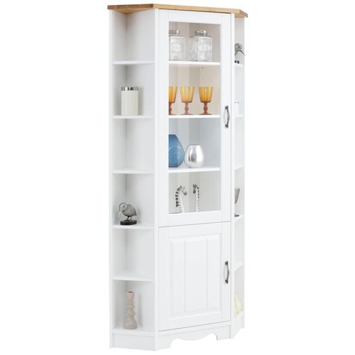 Home affaire Eckvitrine »Trinidad«, Höhe 188 cm, FSC® zertifiziertes Massivholz