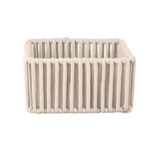Schöner Wohnen Aufbewahrungskörbchen Zovo , Weiß , Textil , quadratisch , 20x10x20 cm , Ordnen & Aufbewahren, Aufbewahrungskörbe