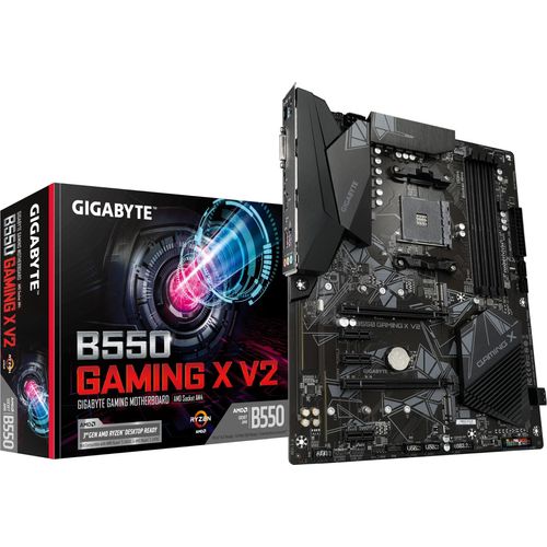 Gigabyte B550 Gaming X V2 - AMD - Socket AM4 - 3rd Generation AMD Ryzen™ 3 - 3rd Generation AMD Ryzen 5 - 3rd Generation AMD Ryzen™ 7 - 3rd... - DDR4-SDRAM - 128 GB - DIMM