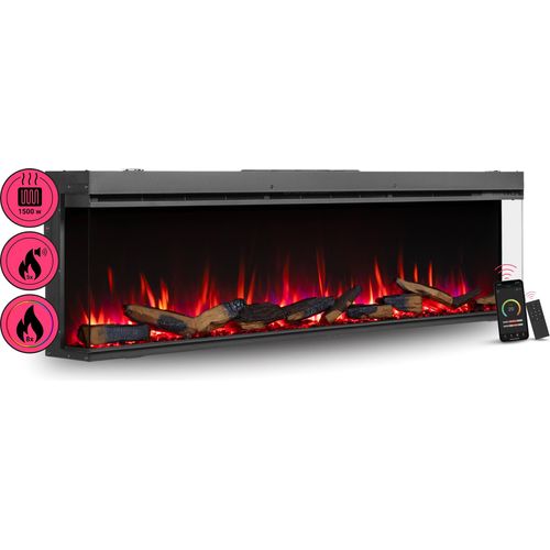 Elektrokamin BALDERIA Athena 72, Einbaukamin, 3D-Flammeneffekt, Heizung 1500W