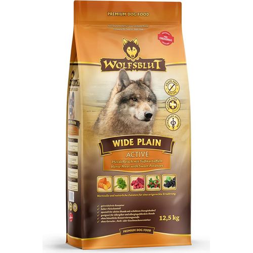 Wolfsblut Wide Plain Active mit Pferd und Süßkartoffel 12,5 KG