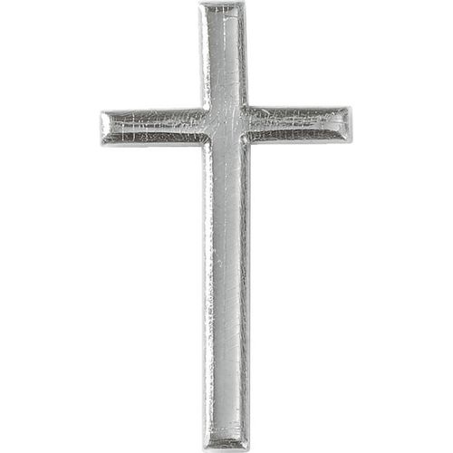 Wachs-Kreuz 40x22mm silber Packung mit 6 Stück