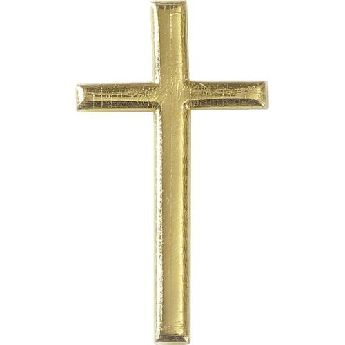 Wachs-Kreuz 40x22mm gold Packung mit 6 Stück