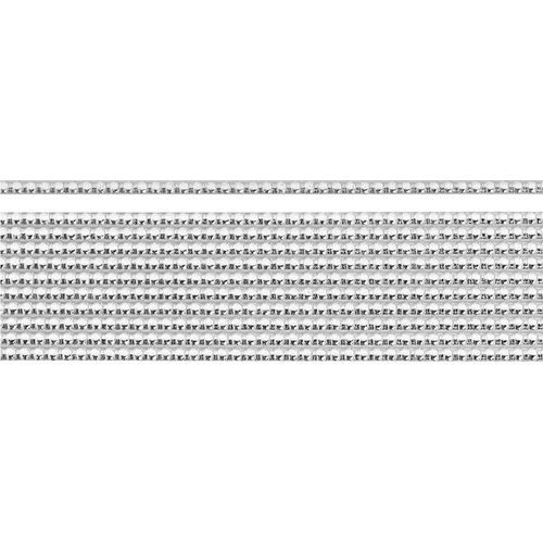 Wachs-Perlstreifen 3x200mm VE=6x8 Stück silber