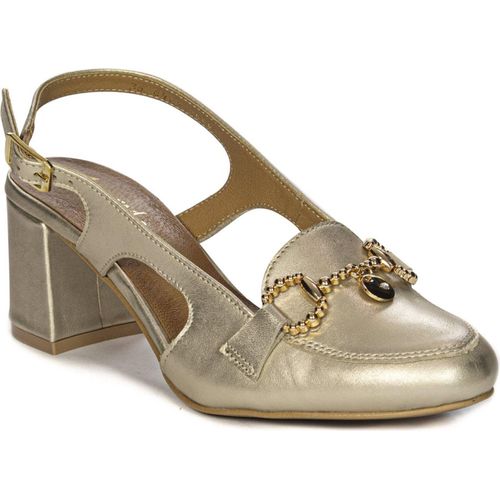 Leder Sandalen mit Absätzen Maciejka 06419-25 Gold 39
