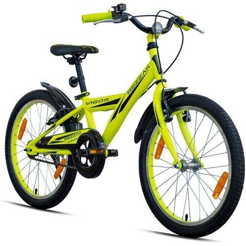 20 Zoll Kinderfahrrad Jungen Rad Jungen Fahrrad Rücktrittbremse Gelb NEU-080