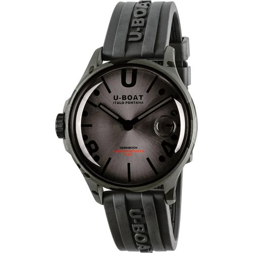 U-Boat 9551 DARKMOON 40 MM BK GREY CURVED CAMOUFLAGE grau schwarz Herren Uhr NEU