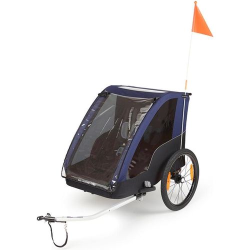 POLISPORT Kinderanhänger ohne Kinderwagen-Set Grau/Blau