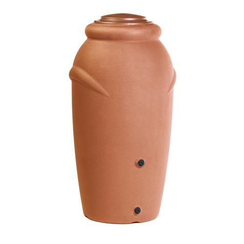 Regentonne 210 Liter Regenfass Wasserfass - bitte wählen Sie Ihre Tonne und/oder ggf. Zubehör aus : Tonne Terrakotta