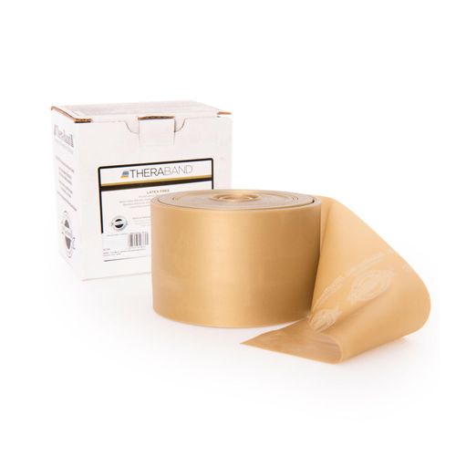 TheraBand latexfrei 22,85 m maximal stark gold Übungsband
