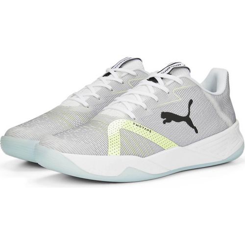 PUMA Accelerate Turbo Nitro II Handballschuhe Unisex puma white/puma black/fizzy light/nitro blue 41