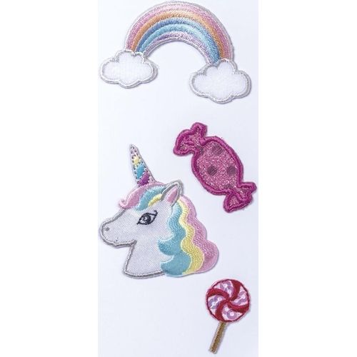 Textil-Sticker Candy Packung mit 6 Stück