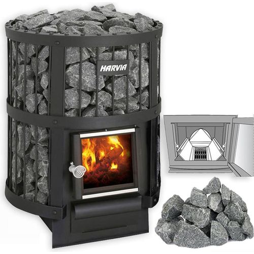 Holz-Saunaöfen Harvia Legend 150 Mit Steine und BimSchv