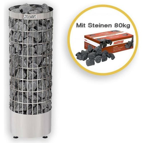 Saunaöfen Harvia Cilindro Pc70e 6,8 Kw Ohne Steuerung Inkl.80kg Saunasteine