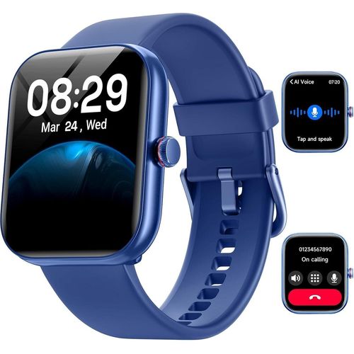 Smartwatch Damen Herren mit Telefonfunktion, 1,91