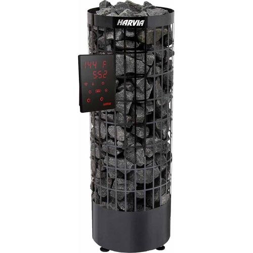 Saunaofen Harvia Cilindro XW WiFi Schwarz 6.8 kW | mit separatem Xenio WIFI Bedienteil | PC70MXW