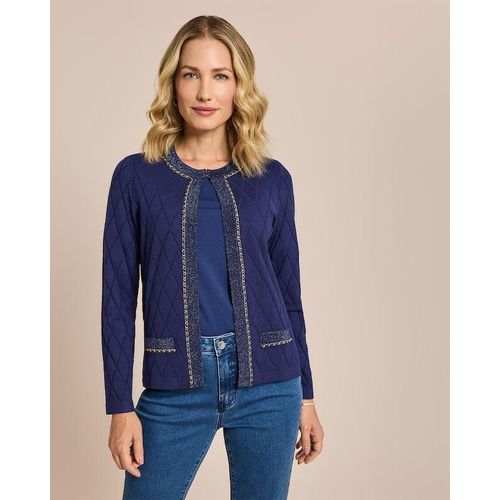 Strickjacke Rautenstrick & Kettendeko