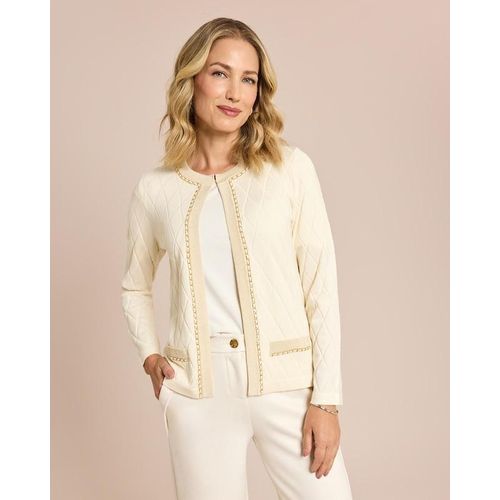 Strickjacke Rautenstrick & Kettendeko