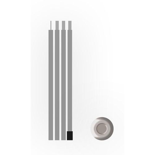 Zeltstange BENT "Bent Steel pole", silber (silberfarben), ZeltstangenB:1,9cm H:180cm L:1,9cm Ø:0,19cm, Stahl, B:1,9cm H:180cm L:1,9cm Ø:0,19cm