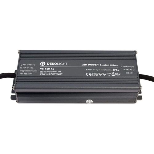 Deko-Light Outdoor Netzgerät, IP67, CV, V6-150-12, 100-240V AC/50-60Hz, 12V DC, 1800mA