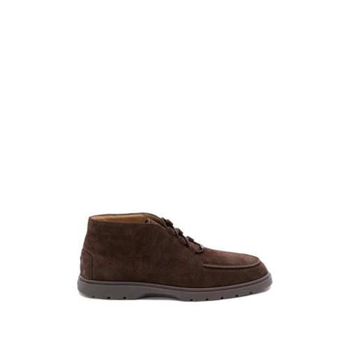 Polished Calf Leather Lace-Up Shoes - Gr. 8 - in Braun