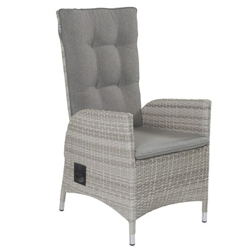 LC Garden Positionsstuhl Verstellsessel Roma Dining grau