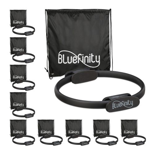 relaxdays 10 x Pilates Ring schwarz