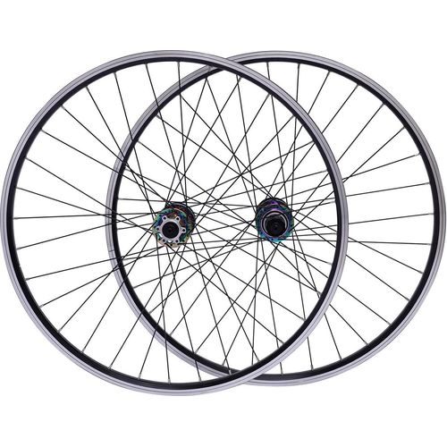 27,5 Inch Mountainbike Laufradsatz MTB Schnellspanner Hinterrad und Vorderrad Legierung Felge Scheibenbremse AluminiumEinfach zu Montieren Bunt