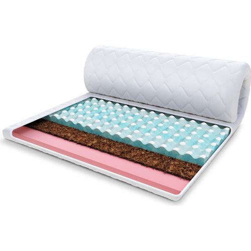Topper 80x200 cm Matratzenauflage MALTA mit Kokos Vischo-Schaum Matratzenschoner Kokosfaser H2 H4