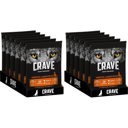 CRAVE™ Hund Beutel Adult mit Truthahn und Huhn 2 x 6 x 1kg